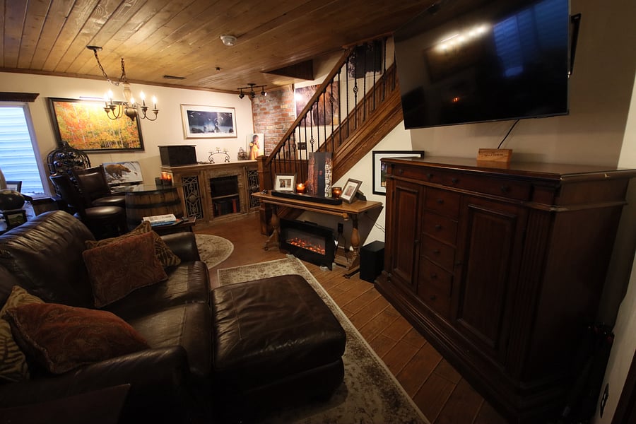 Downstairs private living area