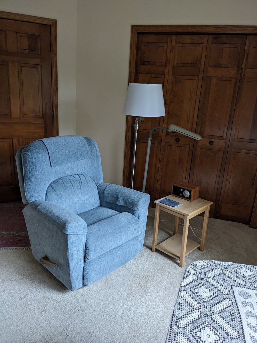Sitting room. Overlooks flower gardens.