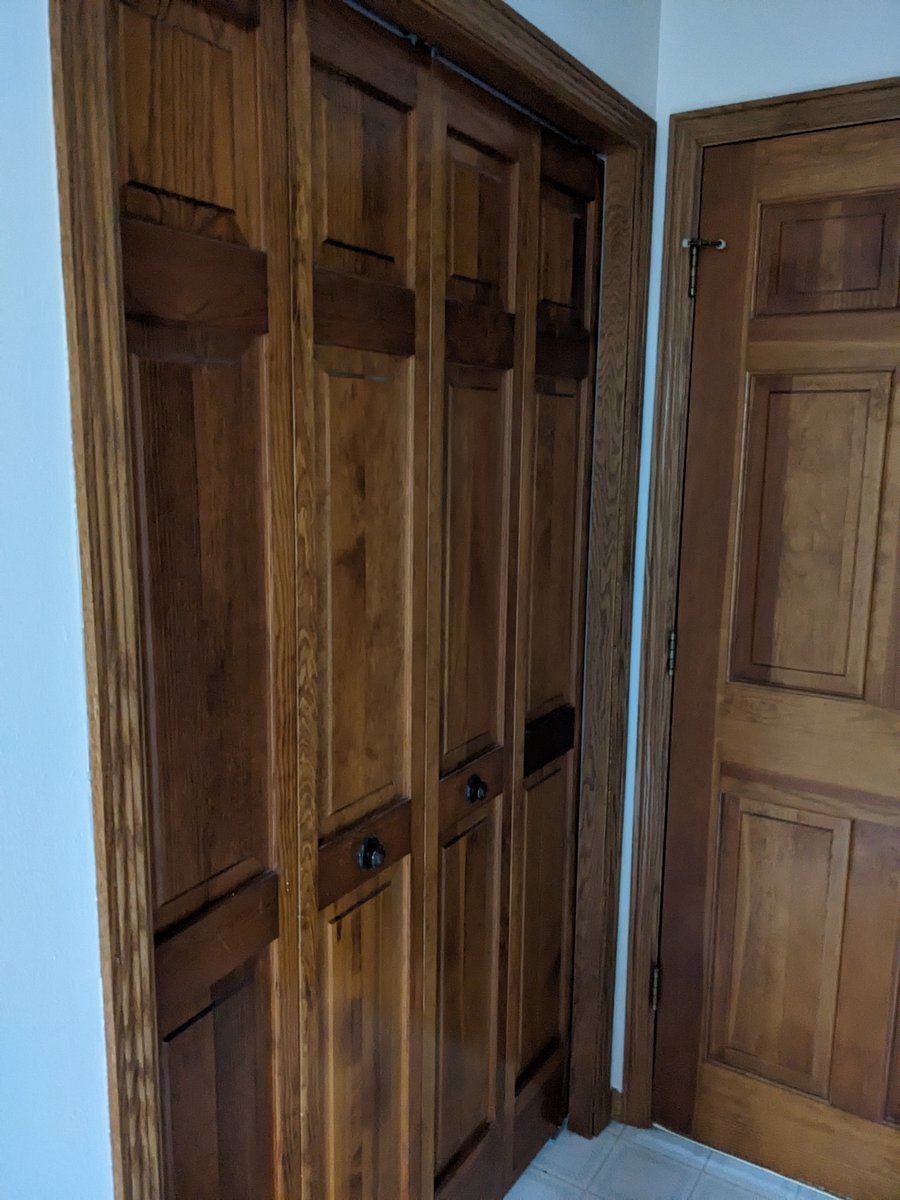 Private bath double closet