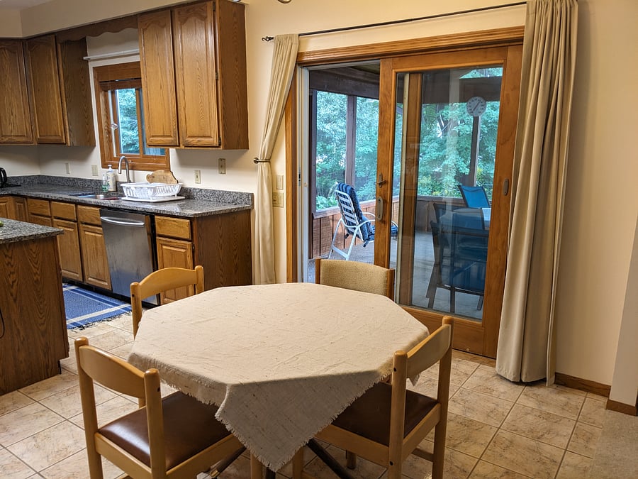 Kitchen and Screen Porch