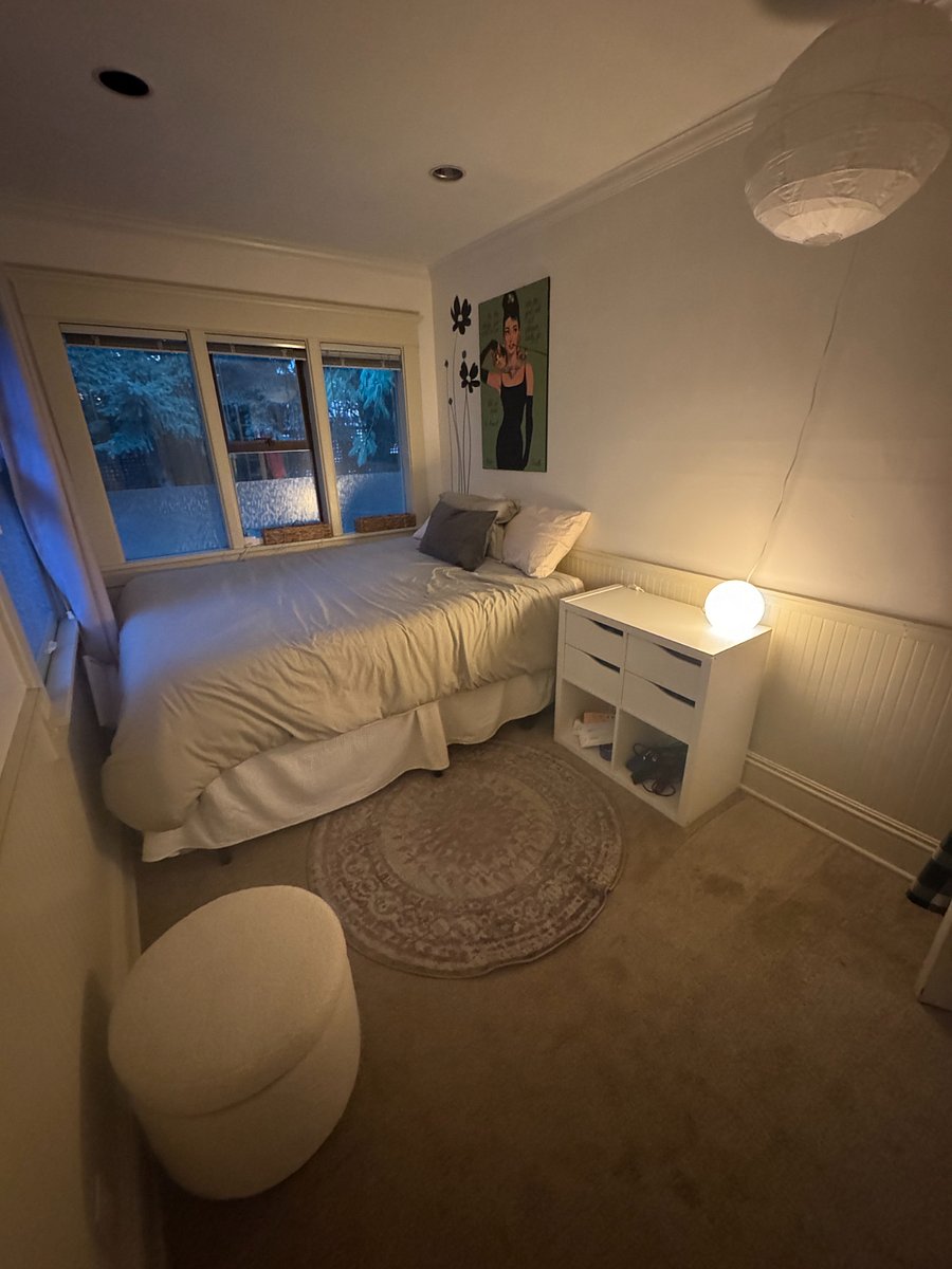 Bedroom 2, surrounded by trees. 
