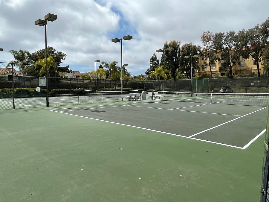 Private tennis courts