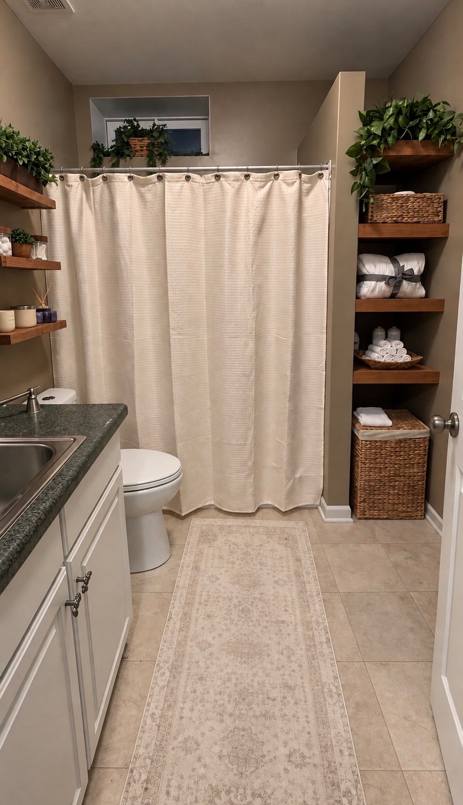 Private bathroom with Tub and shower. 