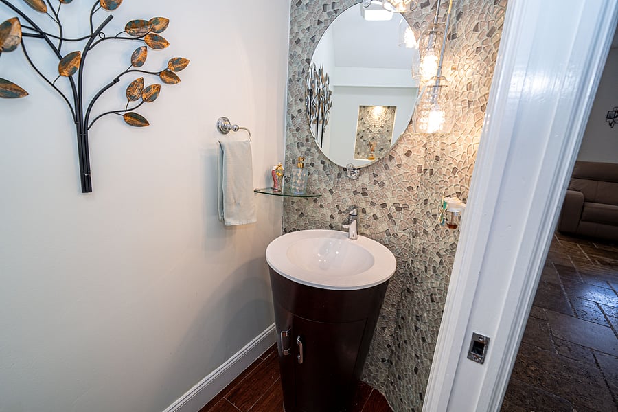 Powder room, first floor.