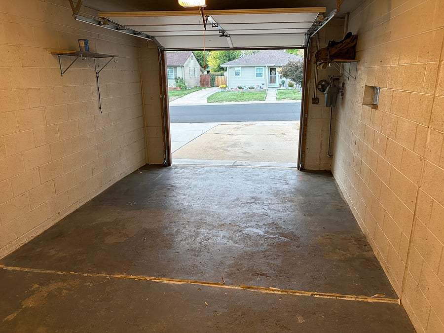One care garage can fit an SUV.