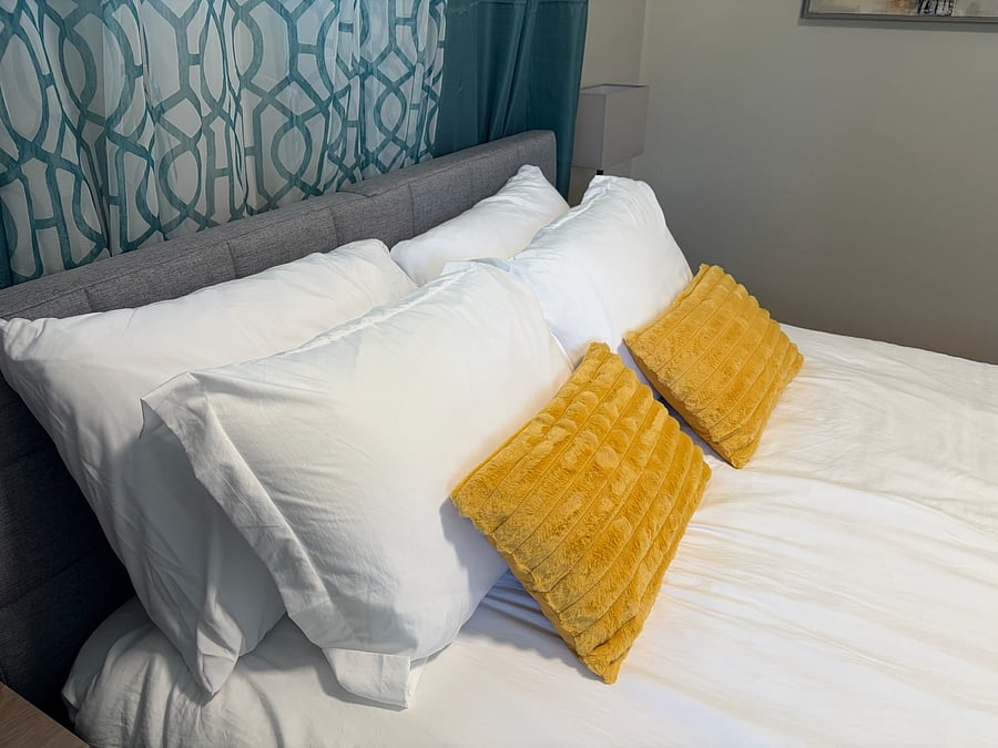 Casper mattresses and Sealy pillows provide added comfort for your stay.