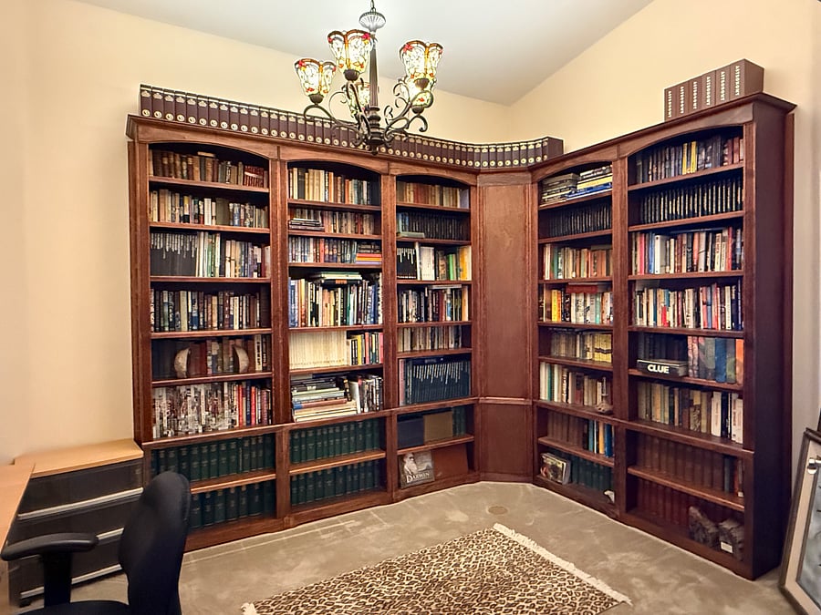 Library in the den