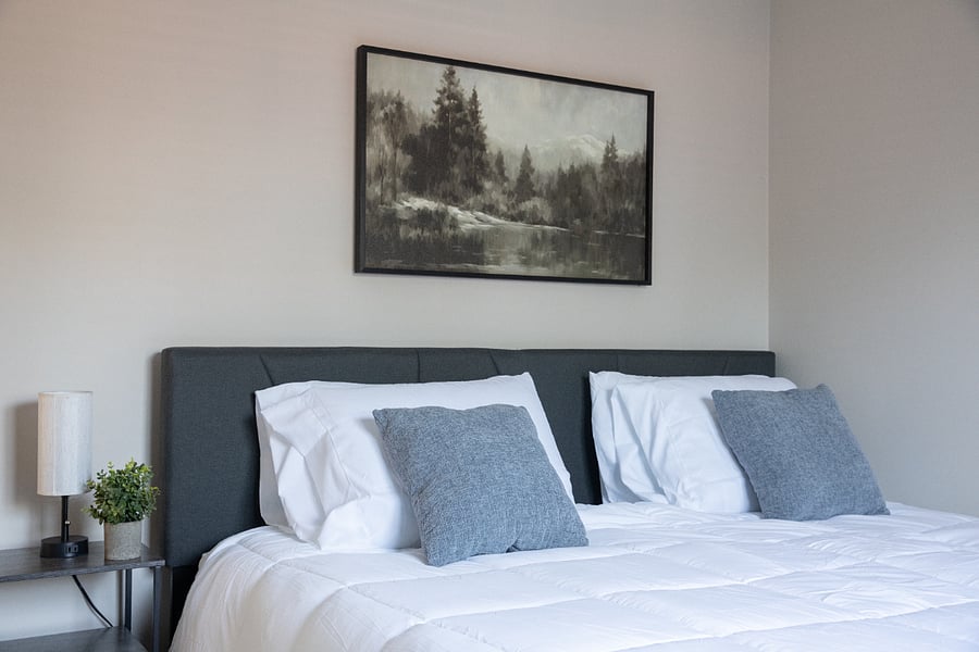 Welcome to bedroom 2, a comfortable and inviting space to relax, recharge, and enjoy a restful night's sleep.