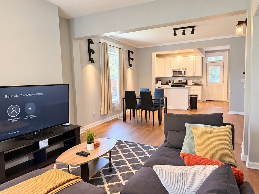 Common Area - Living Room + Dining Area