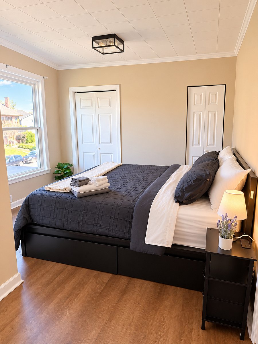Master Bedroom / Bedroom 1 featuring King Bed & 2 Spacious Closets
