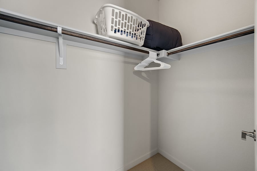 Plenty of closet space to unpack and settle in.
