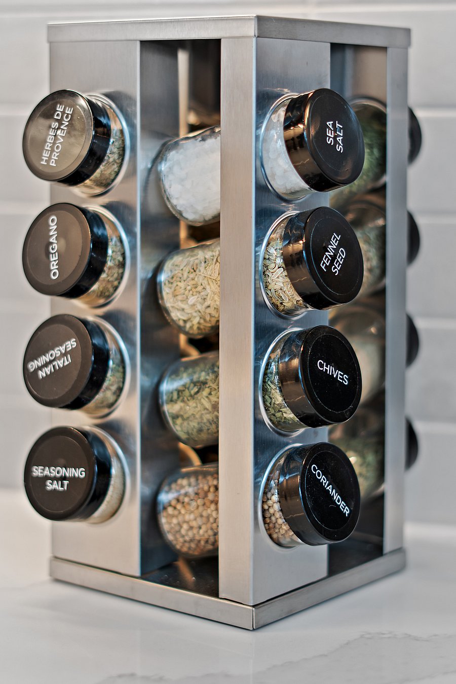 A stocked spice rack adds a little extra flavor to your stay.