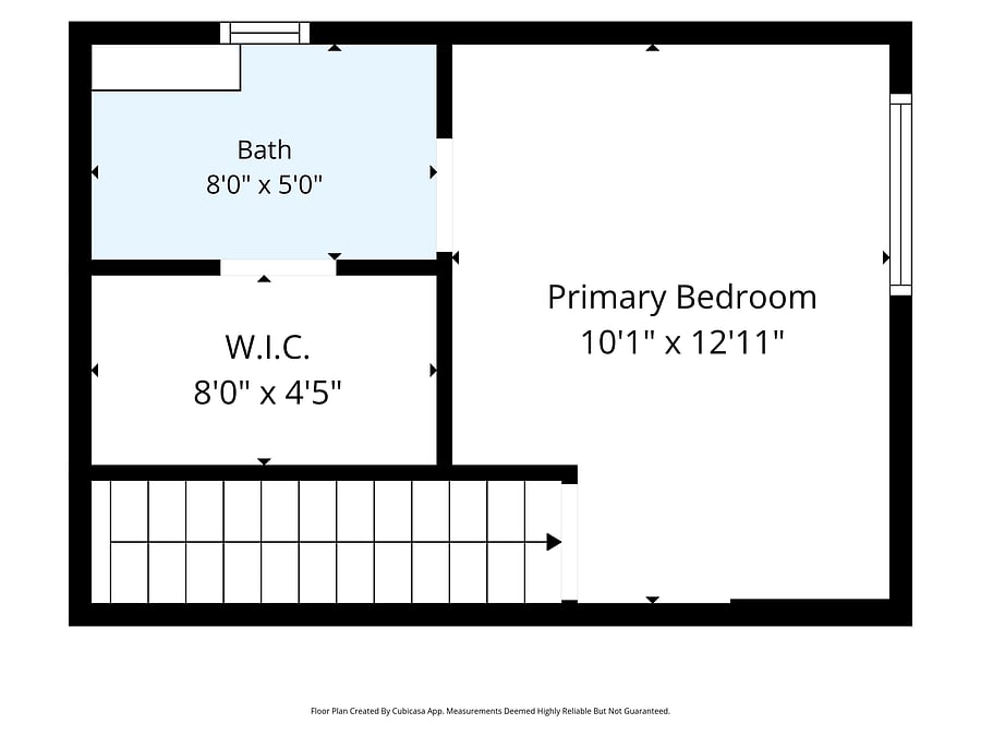Upstairs primary suite