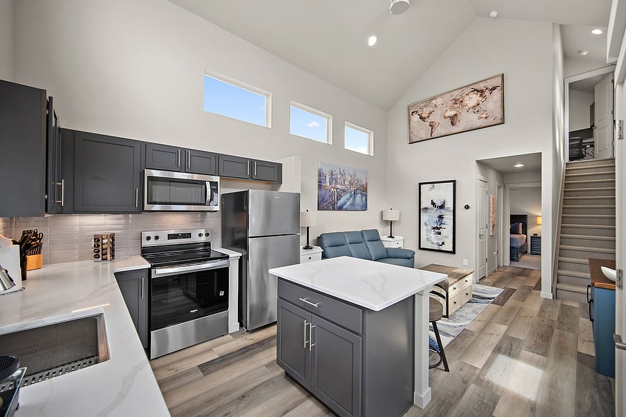 Cook, dine, and unwind in this bright, thoughtfully designed living space.