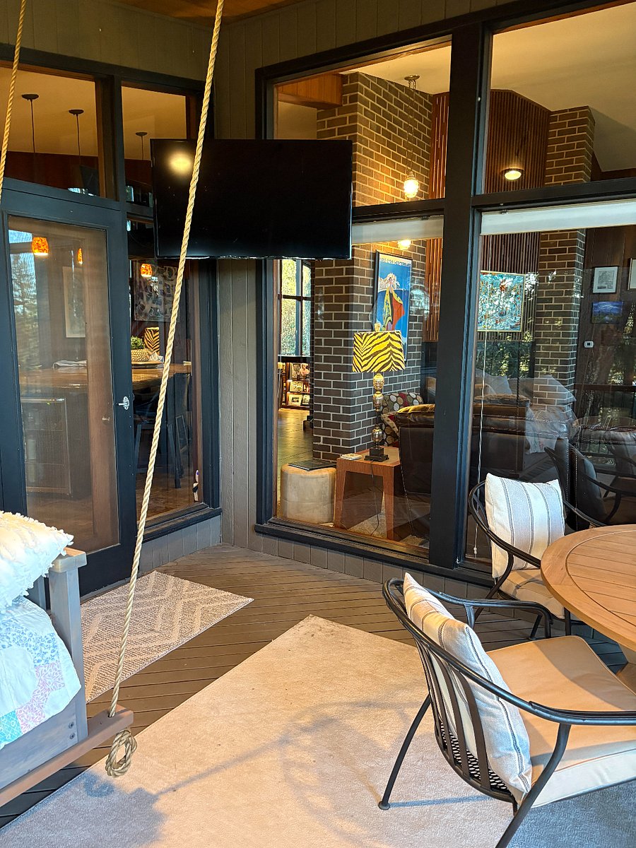 Covered Porch & TV
