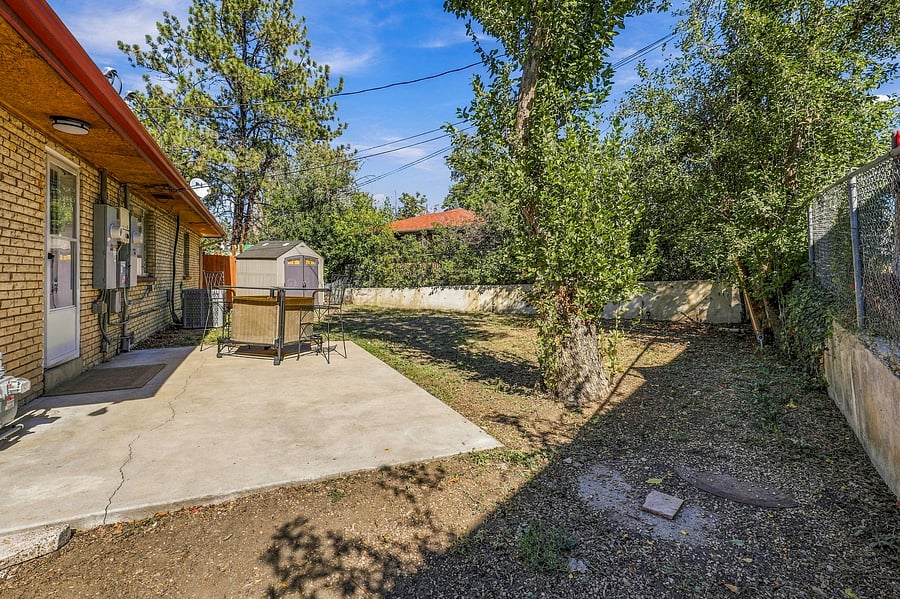 Private, fully fenced backyard with room to relax and space for your dog to enjoy.