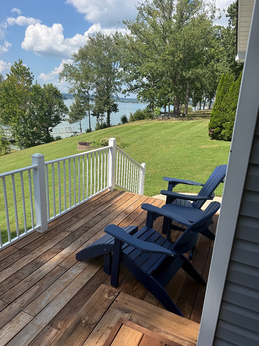 Large back porch perfect for watching sunsets