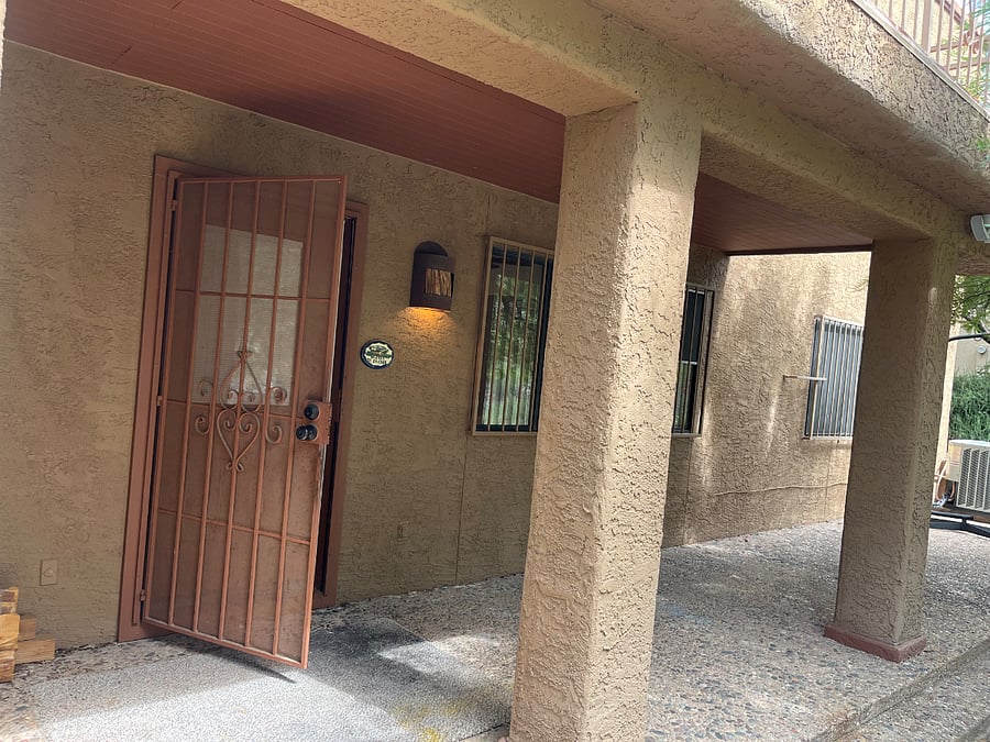Rear entrance to your space