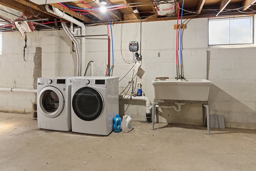 Laundry in Basement