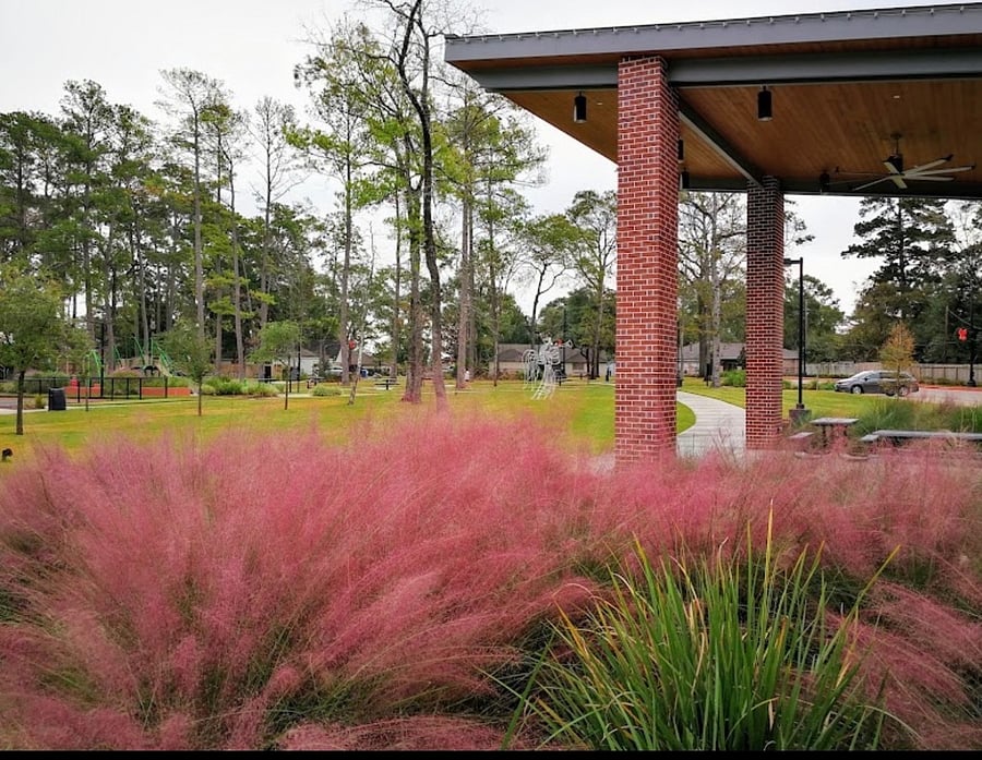 Steps away from park with entertaining pavilion