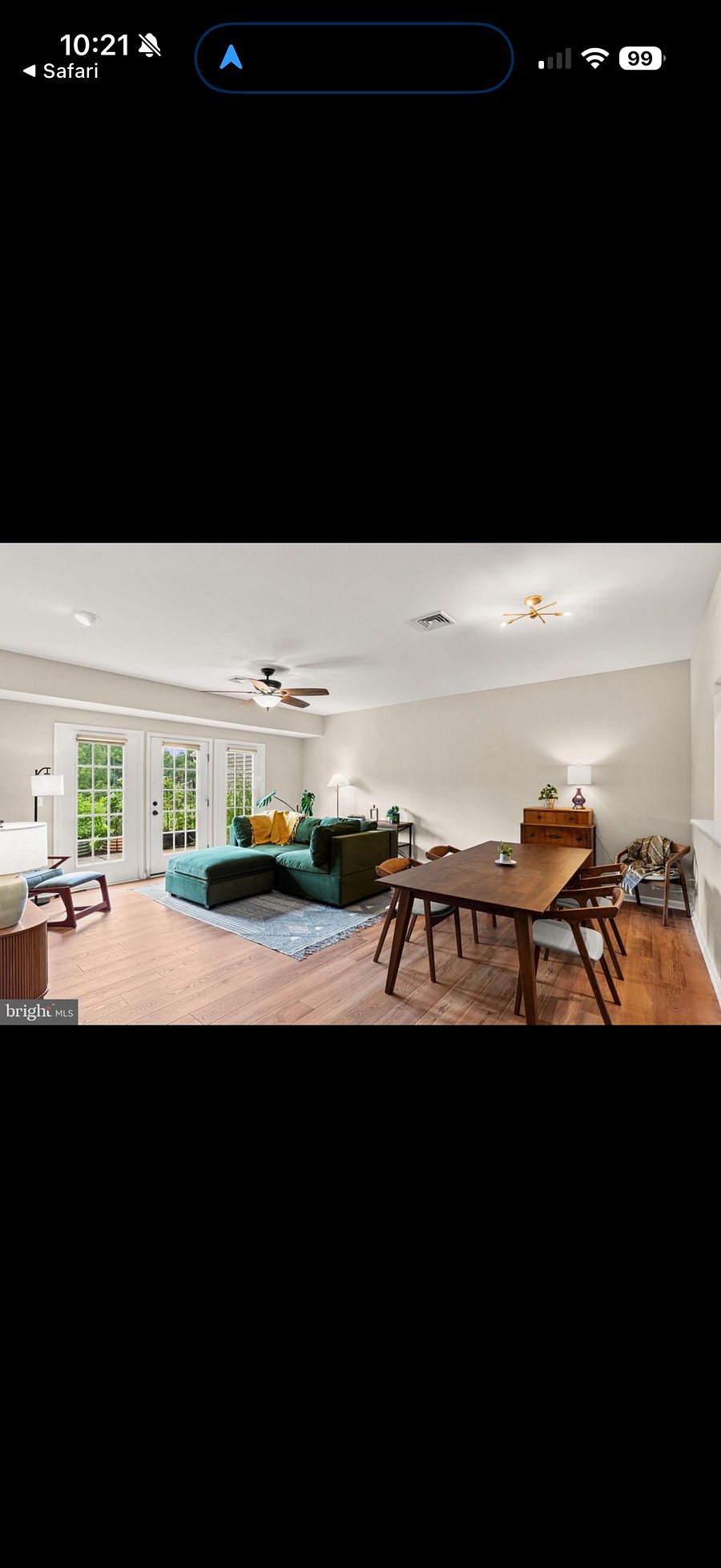 Living and dining rooms