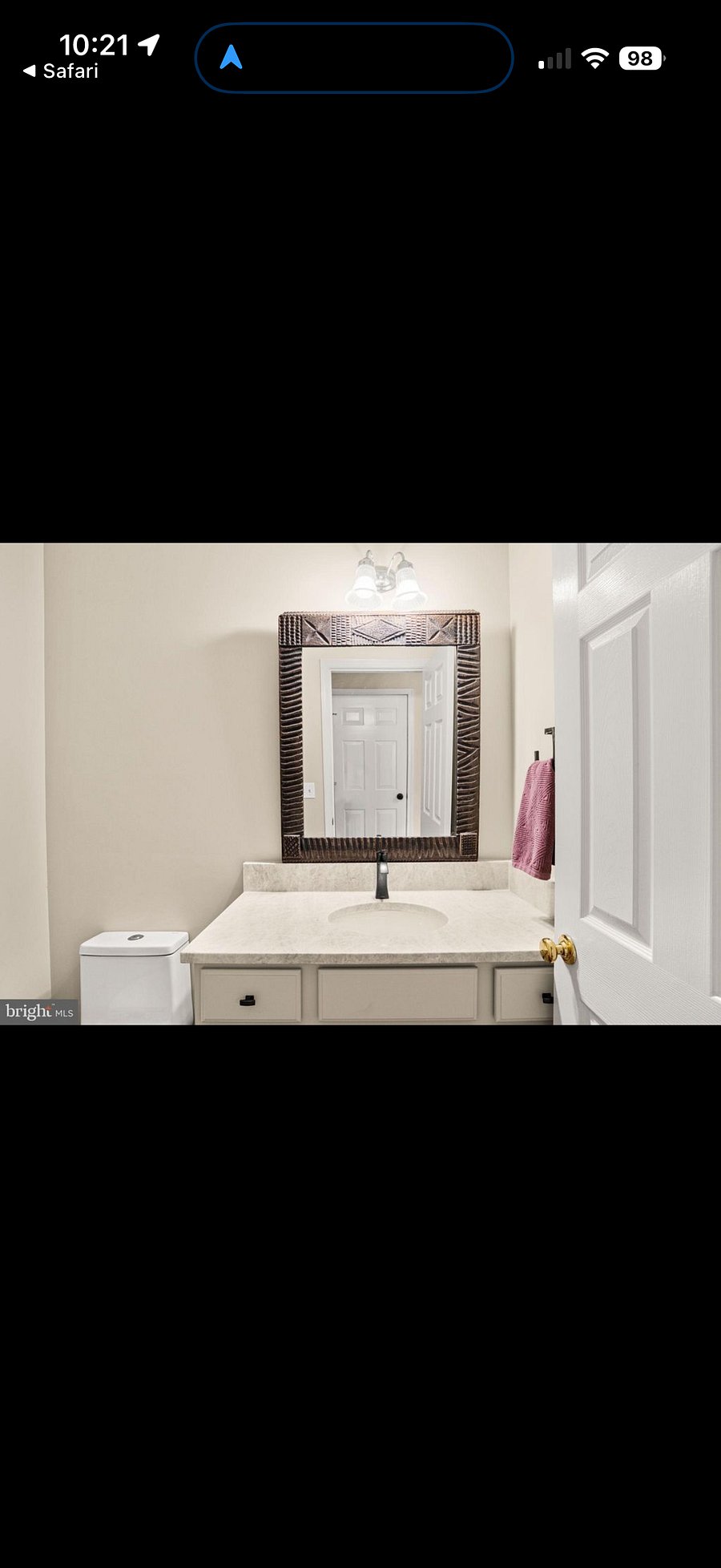 First floor half bathroom