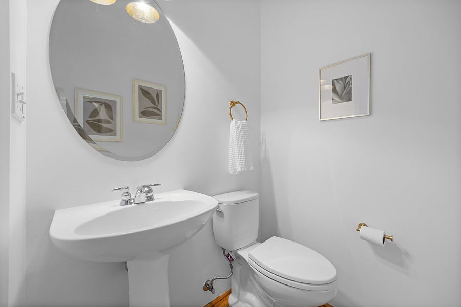 Half bath off main entrance