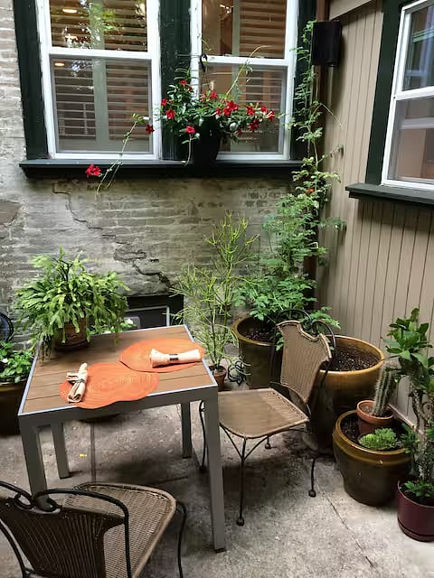 Patio with grill
