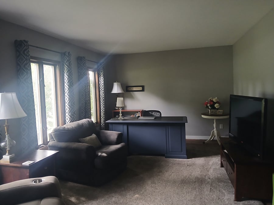 Living Room with office desk