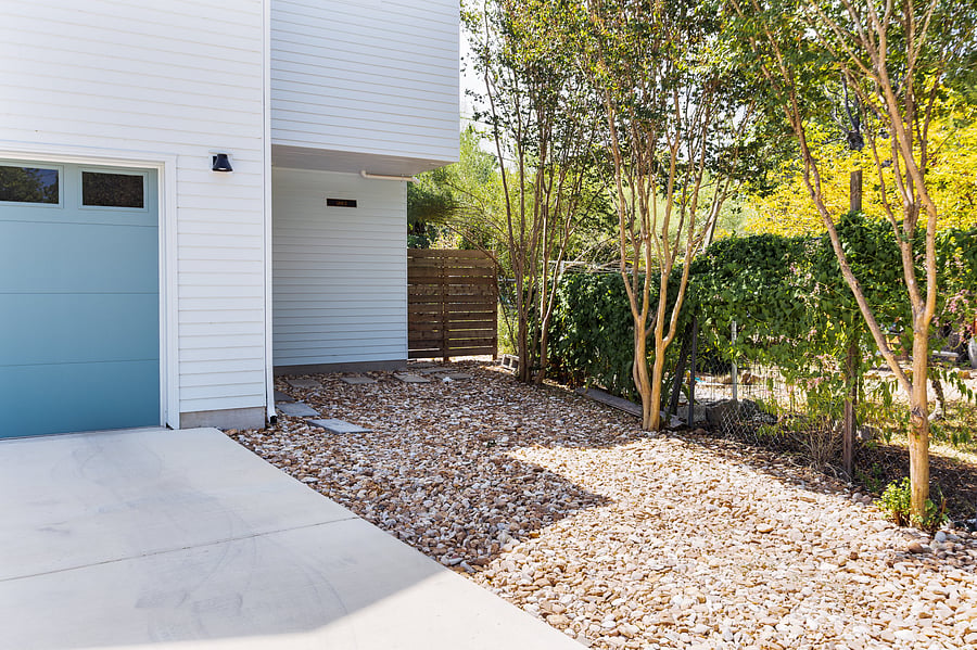 Private off-street parking space. This parking space leads to your private gated entrance. The unit shares a driveway with the front house.