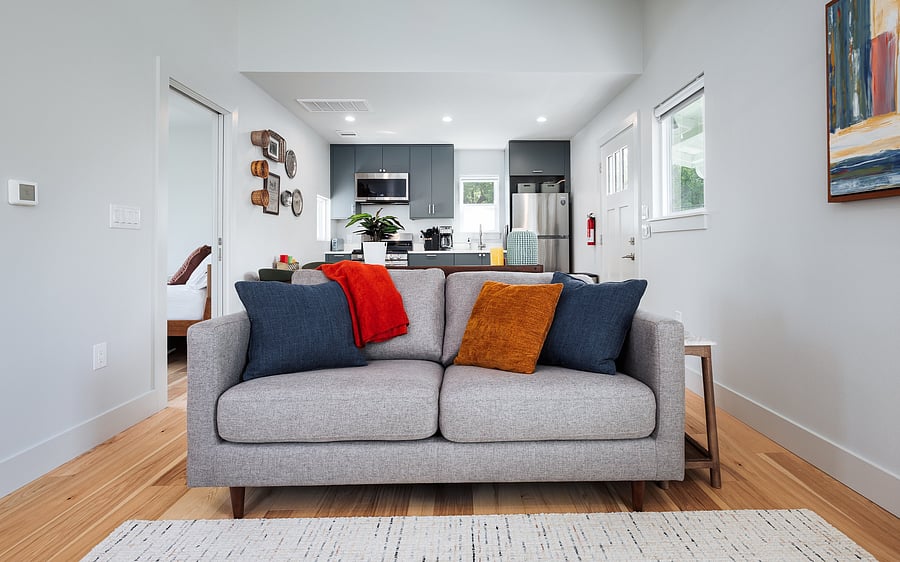 Sleeper sofa - Full size pull out mattress.