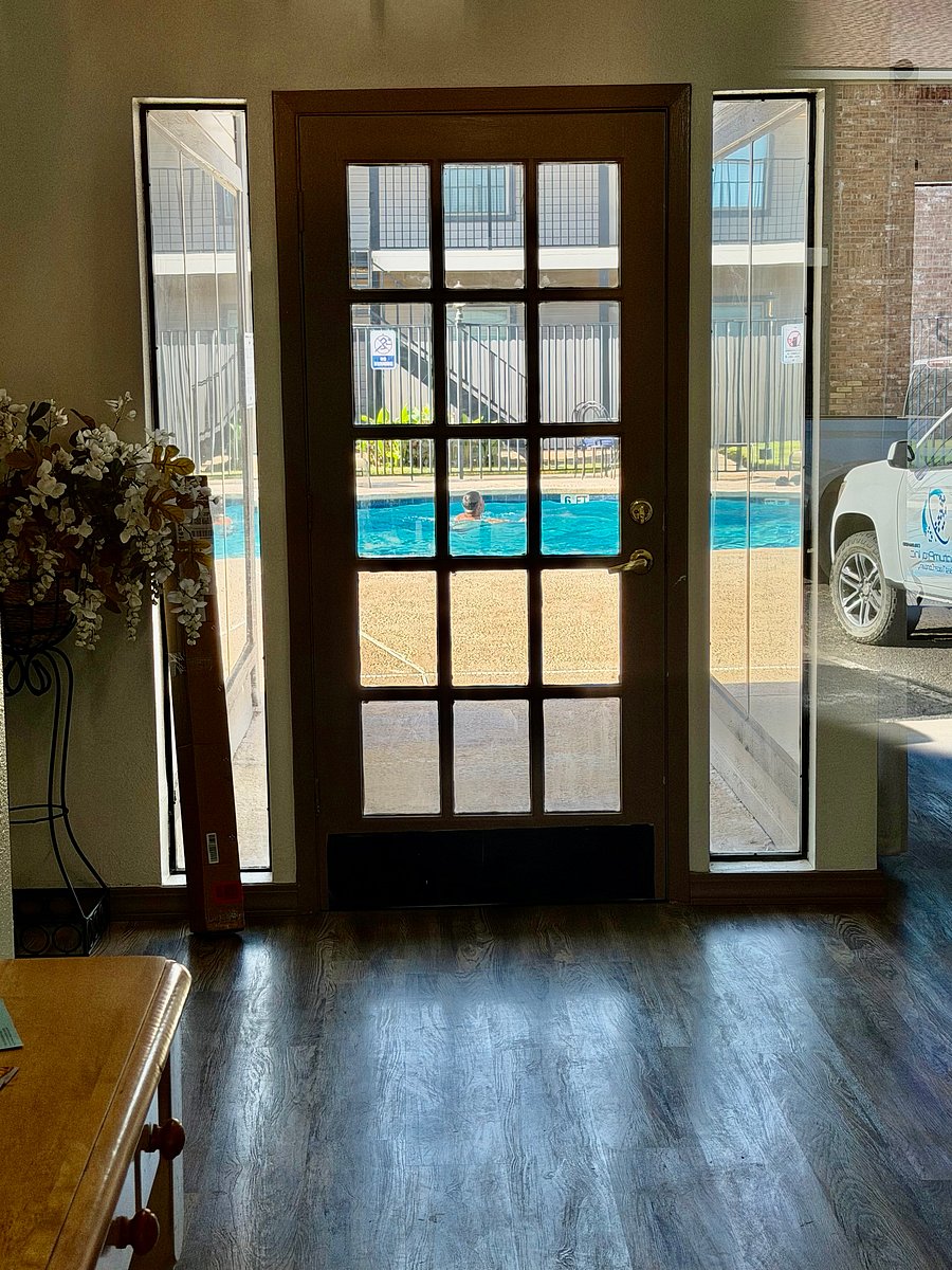 Trestles Condominium Office. Door towards swimming pool and Jacuzzi free access for tenant.