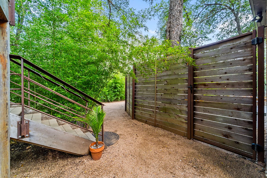 Private entrance.
