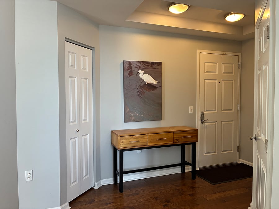 Entry with coat closet