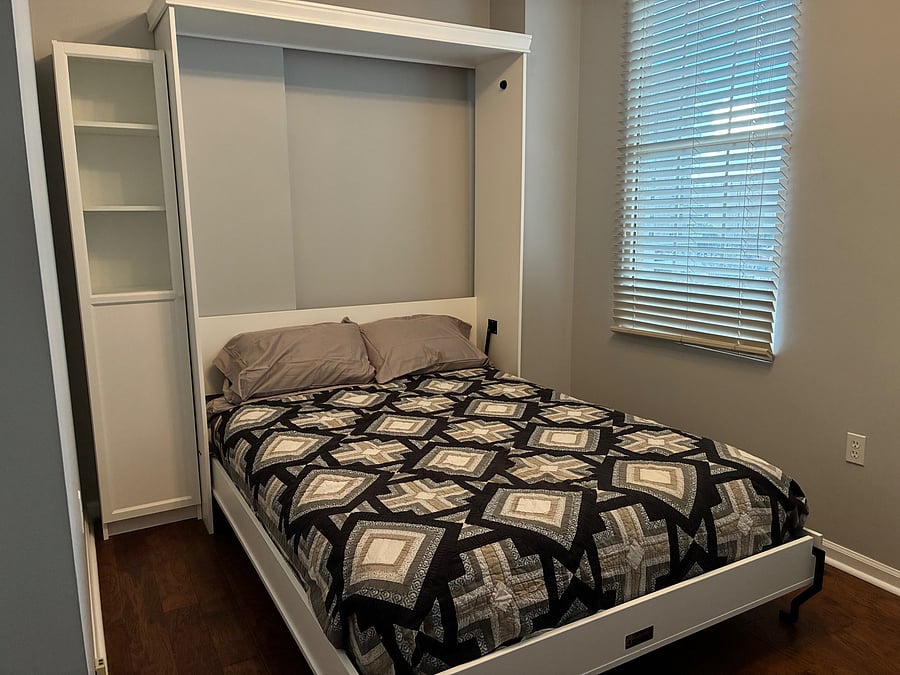 Murphy beds are much more comfortable than sofa beds and are easy to open and close.