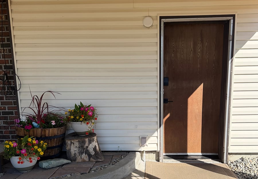 Your private entrance with smart code access