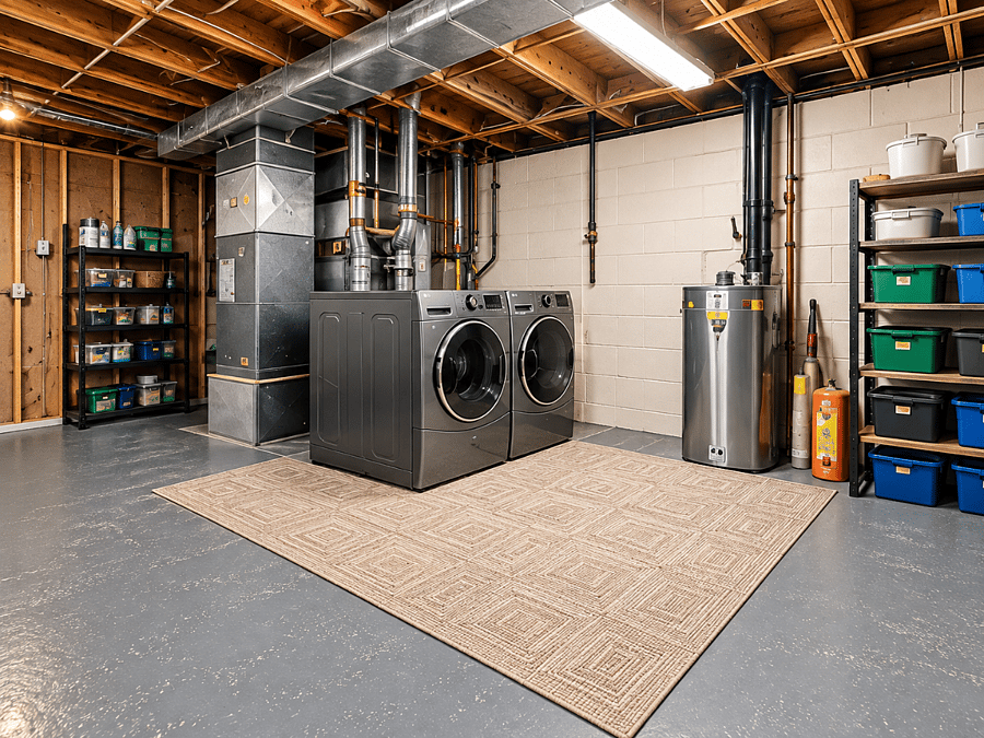 Basement In Home Laundry