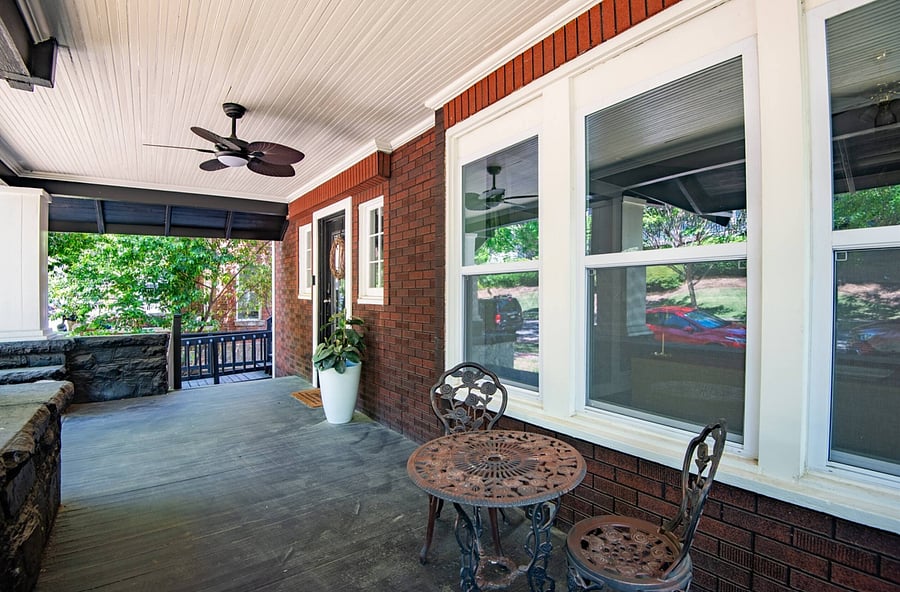 Start your stay at the charming front porch, perfect for morning coffee or relaxing in the evening.