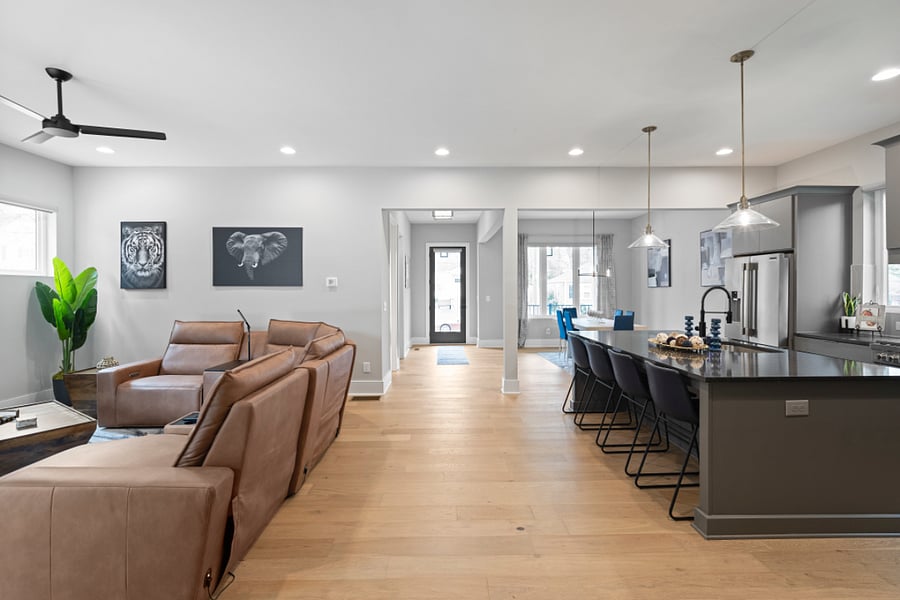 Living Room and Full Kitchen