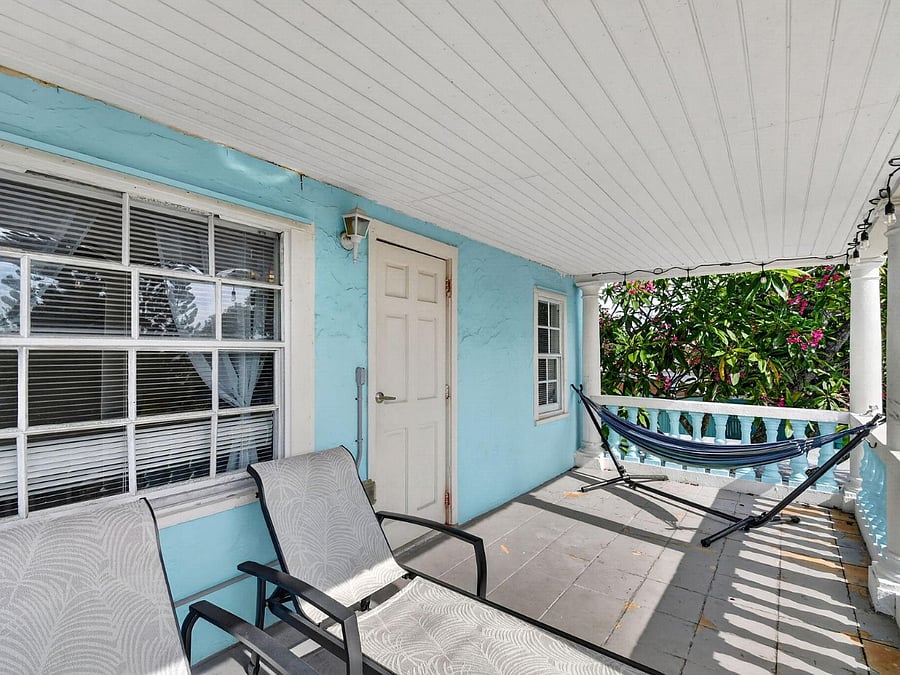 2/1 Private Balcony
Enjoy a spacious 234 sq. ft. private balcony featuring comfortable loungers and a relaxing hammock-perfect for soaking up coastal breezes and unwinding outdoors.