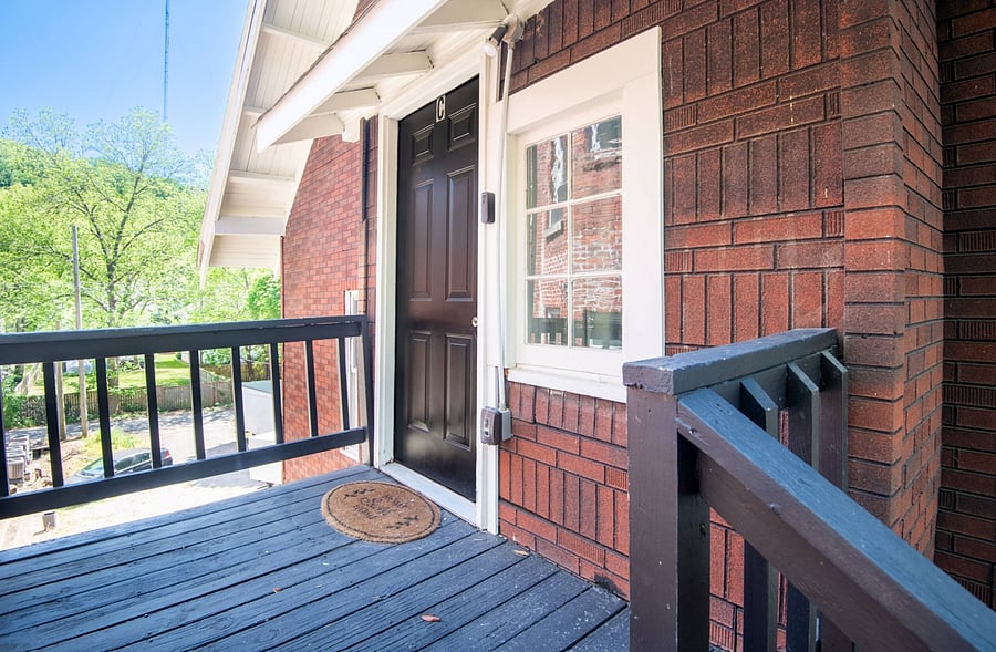 Unit C; The entryway to your home away from home.