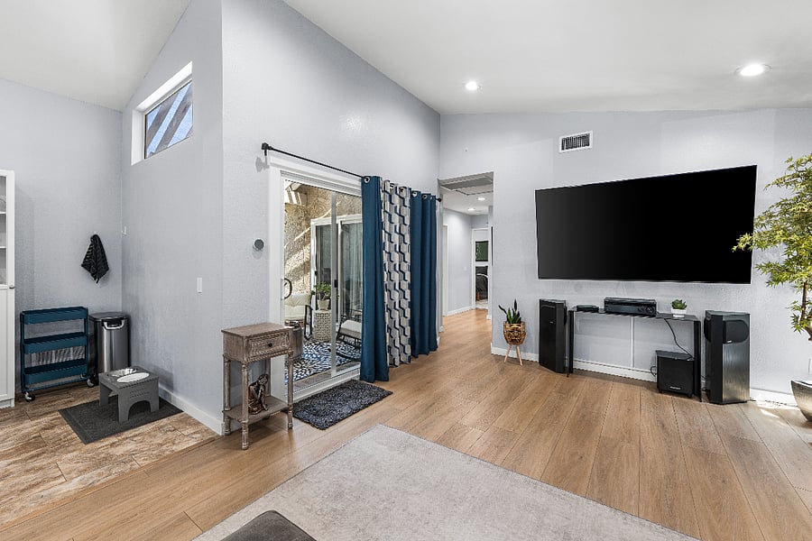 Living room entertainment center