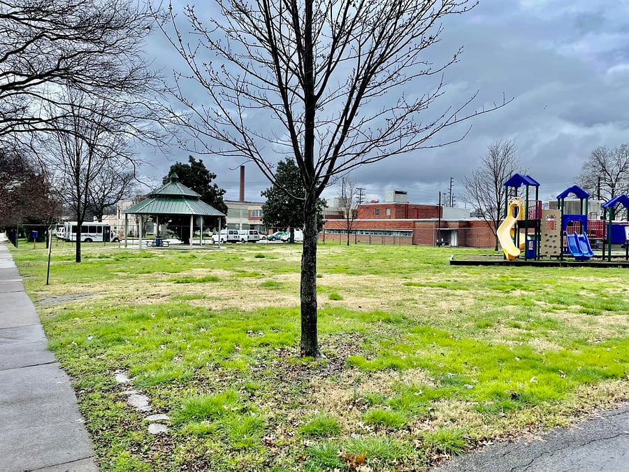 This park is directly across the street.