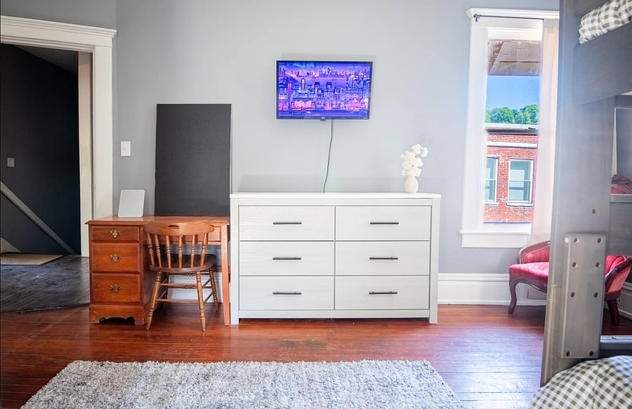Work, plan, or study in comfort with a quiet workspace.