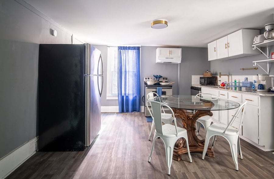 Start your morning here with a cup of coffee at the cozy breakfast table for four, tucked right into the kitchen-an easy, inviting spot for meals, conversation, or planning out your day.