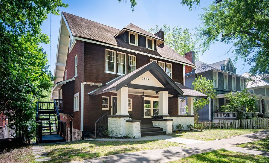 This classic, pet-friendly home welcomes you with timeless style and charm.