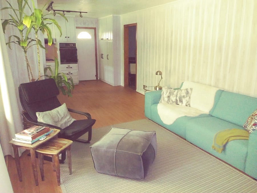 Comfortable living space with room to unwind, read, study, or simply recharge after a long shift or busy day.