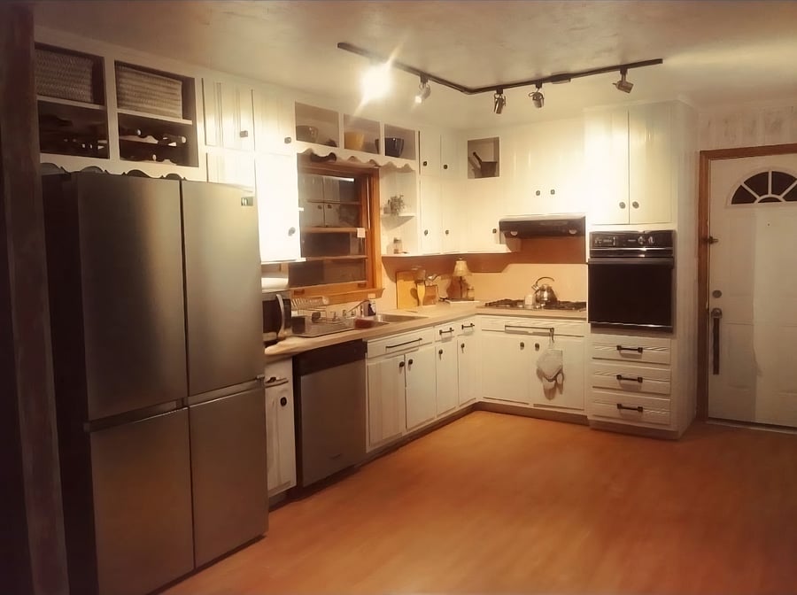 Fully equipped kitchen with full-size appliances and plenty of storage, making it easy to prepare meals during longer stays.