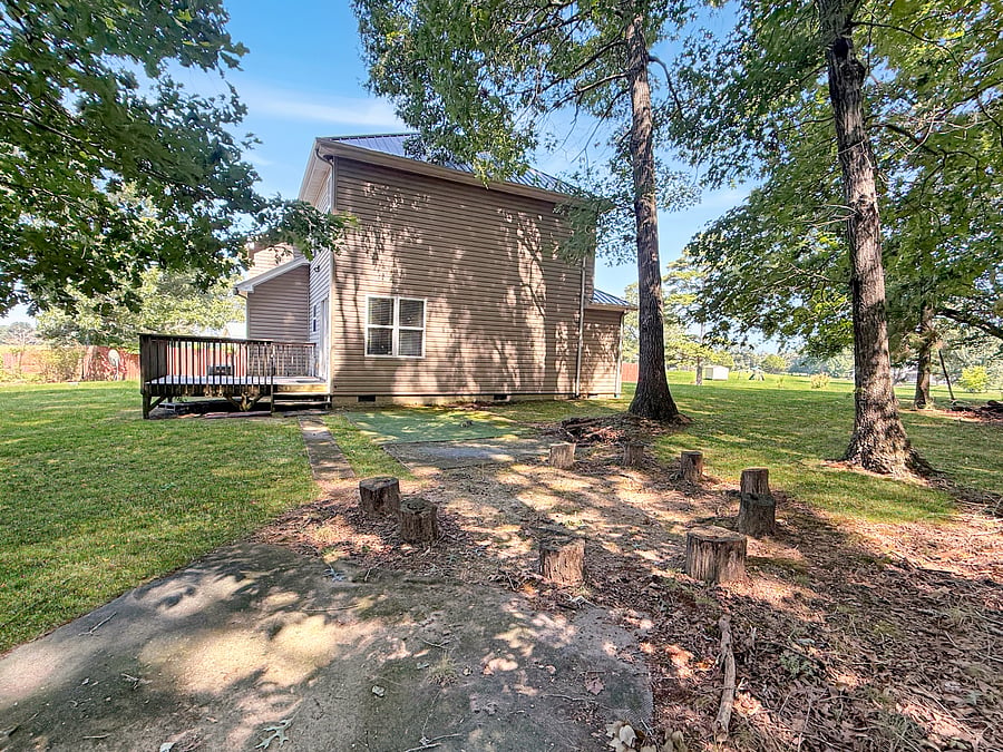 Area just steps off of deck for firepit area