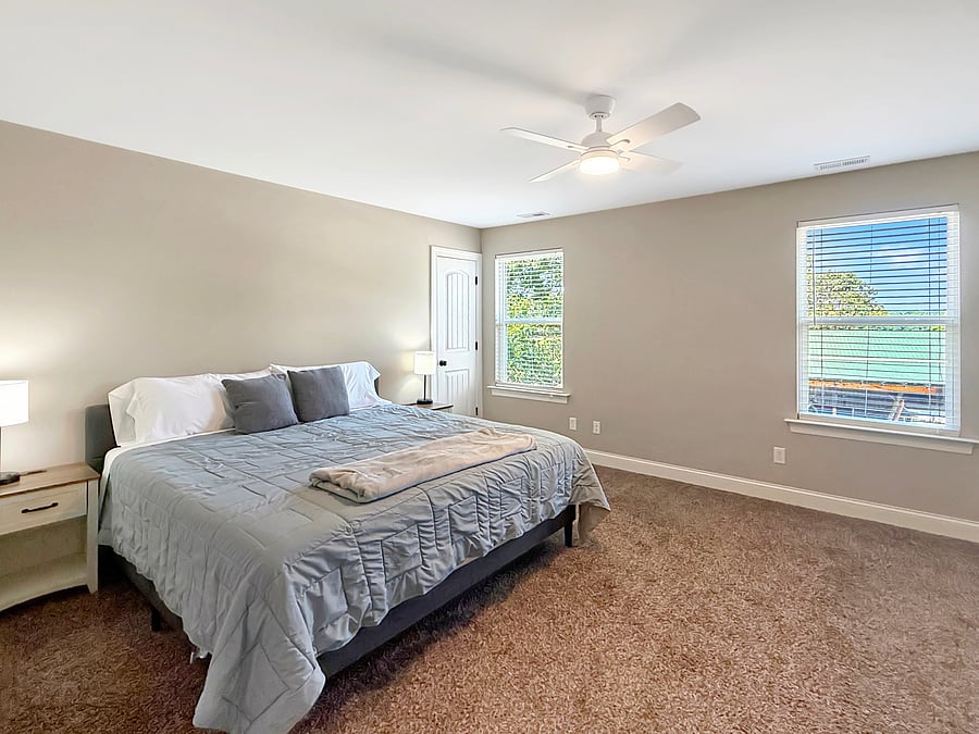 Oversized king bedroom